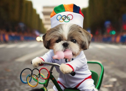 ชิสุห์น่ารัก Shih Tzu Olympics2024 ภาพน้องหมาชิสุห์แข่งกีฬาโอลิมปิก ปารีส 2024 เล่นกีฬาหลากหลาย ภาพเท่ห์มาก